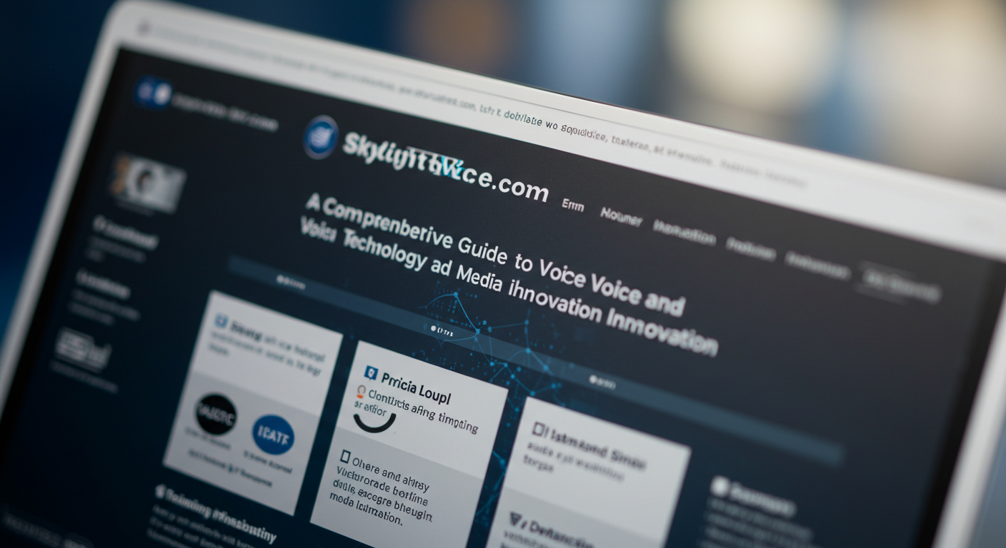 SkylightVoice.com: A Comprehensive Guide to Voice Technology and Media Innovation